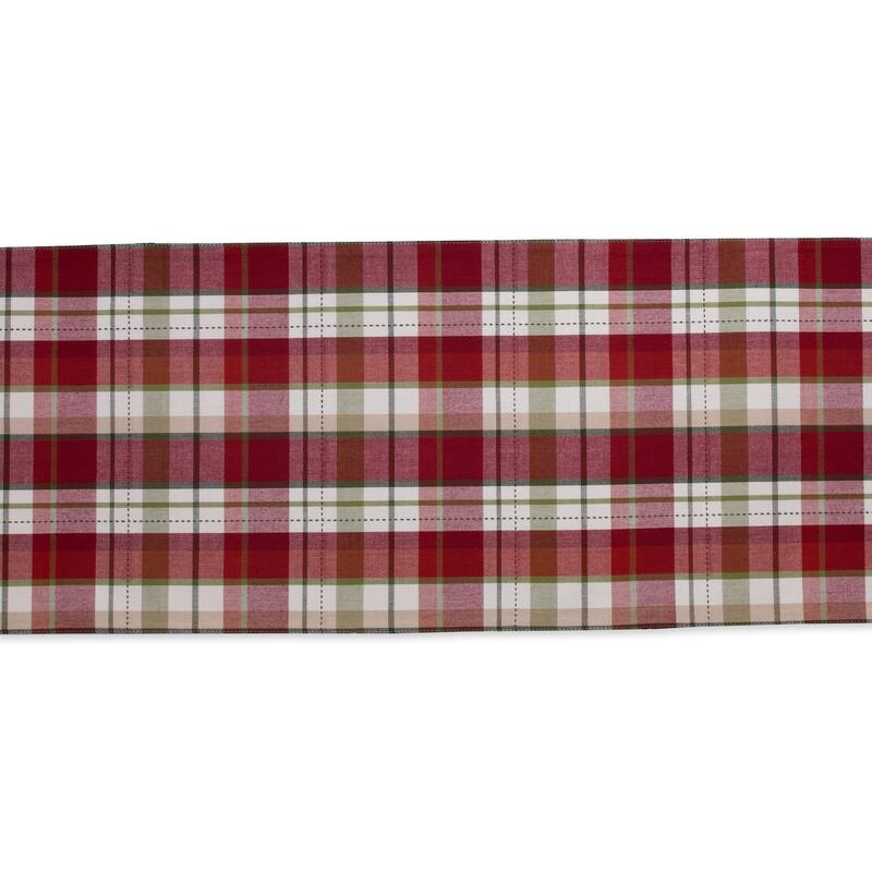 DII Mountain Trail Plaid Ktichen Textiles, 14x72", Mountain Trail, 1 Piece