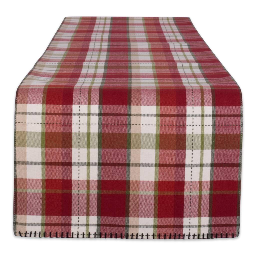 DII Mountain Trail Plaid Ktichen Textiles, 14x72", Mountain Trail, 1 Piece