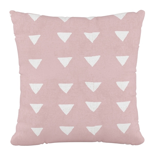 Skyline Furniture 18 x 18 Pillow in Triangle Pink