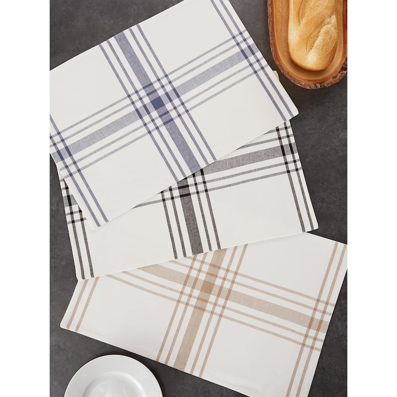 DII Home Sweet Farmhouse Kitchen Textiles, 13x19", Stone, 6 Pieces
