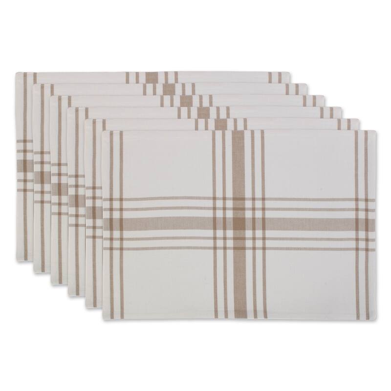 DII Home Sweet Farmhouse Kitchen Textiles, 13x19", Stone, 6 Pieces - Stone