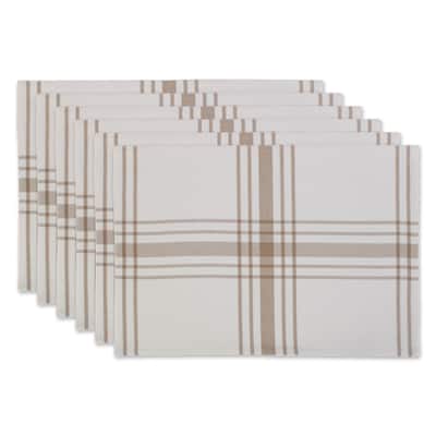 DII Home Sweet Farmhouse Kitchen Textiles, 13x19", Stone, 6 Pieces