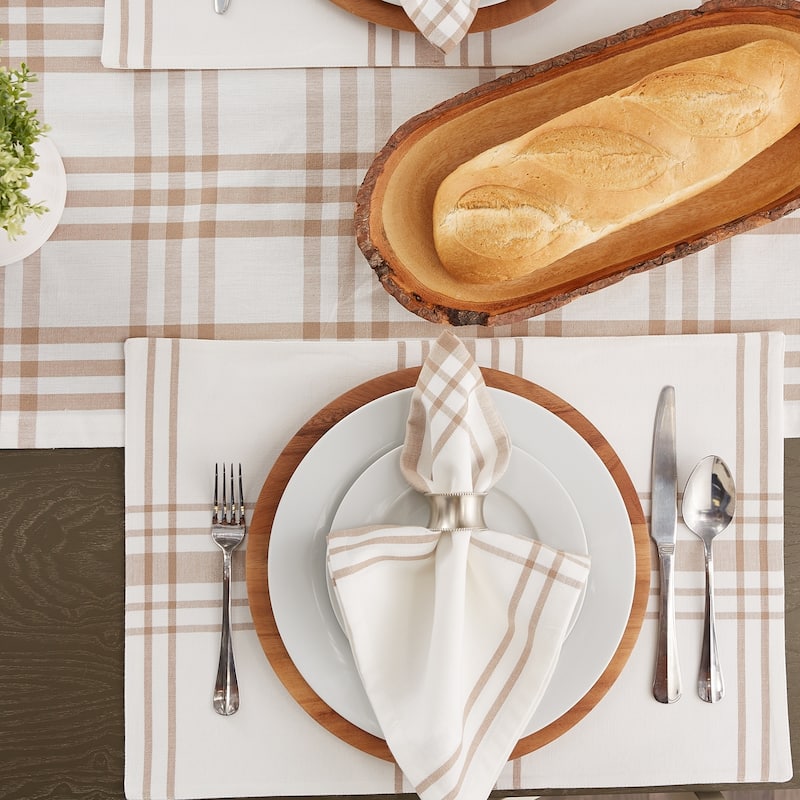 DII Home Sweet Farmhouse Kitchen Textiles, 13x19", Stone, 6 Pieces