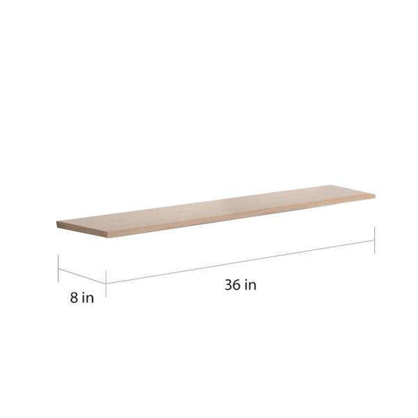 8 x 36 x .6 2 pk Light Oak Slim Floating Shelves Bed Bath & Beyond