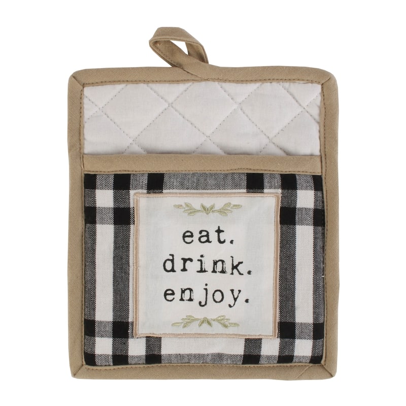 DII Home Sweet Farmhouse Kitchen Textiles, Home Sweet Farmhouse, 4 Pieces