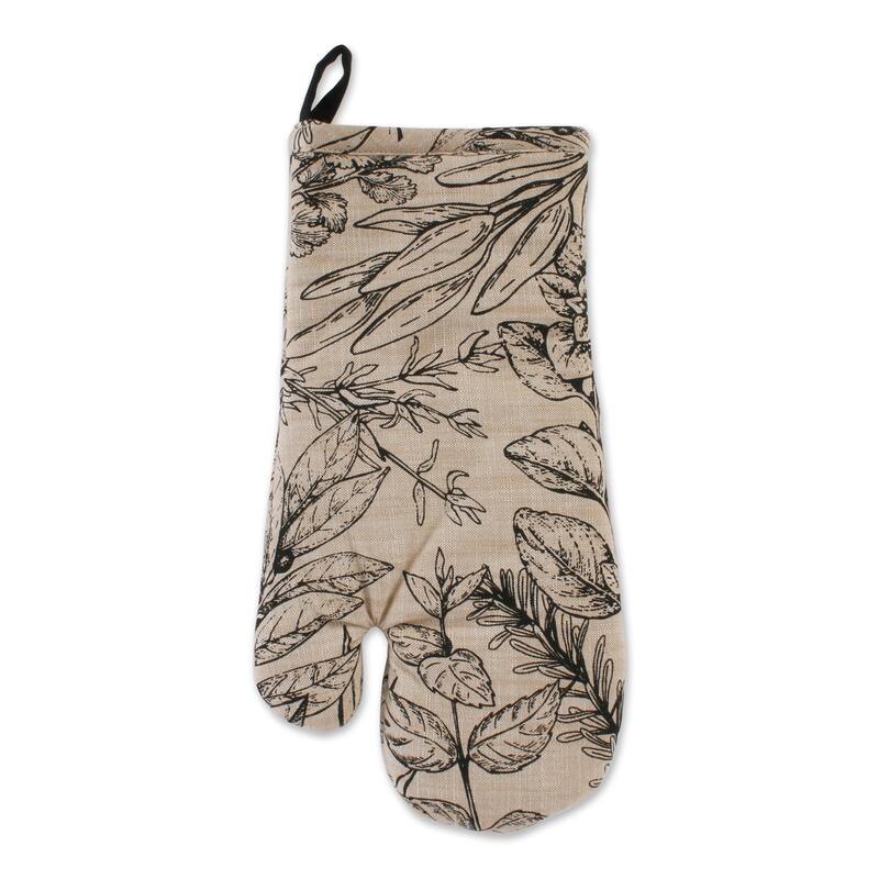 DII Fresh Herbs Kitchen Textiles, Potholder & Dishtowels, Fresh Herbs, 4 Pieces