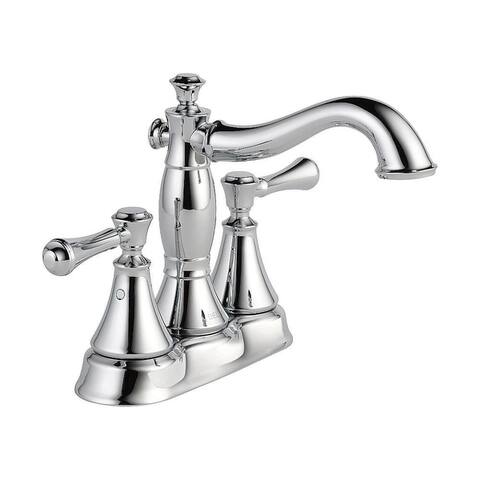 Delta Two Handle Centerset Lavatory Faucet - Metal Pop-Up in Champagne Bronze