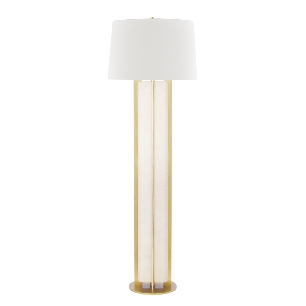 cream standard lamp