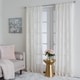 preview thumbnail 1 of 6, Miller Curtains Madison Rod Pocket Semi Sheer Panel 55" x 84" - Ivory