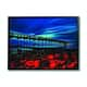 Stupell Pier Red Rocks Beach Ocean Landscape Painting Framed Wall Art 