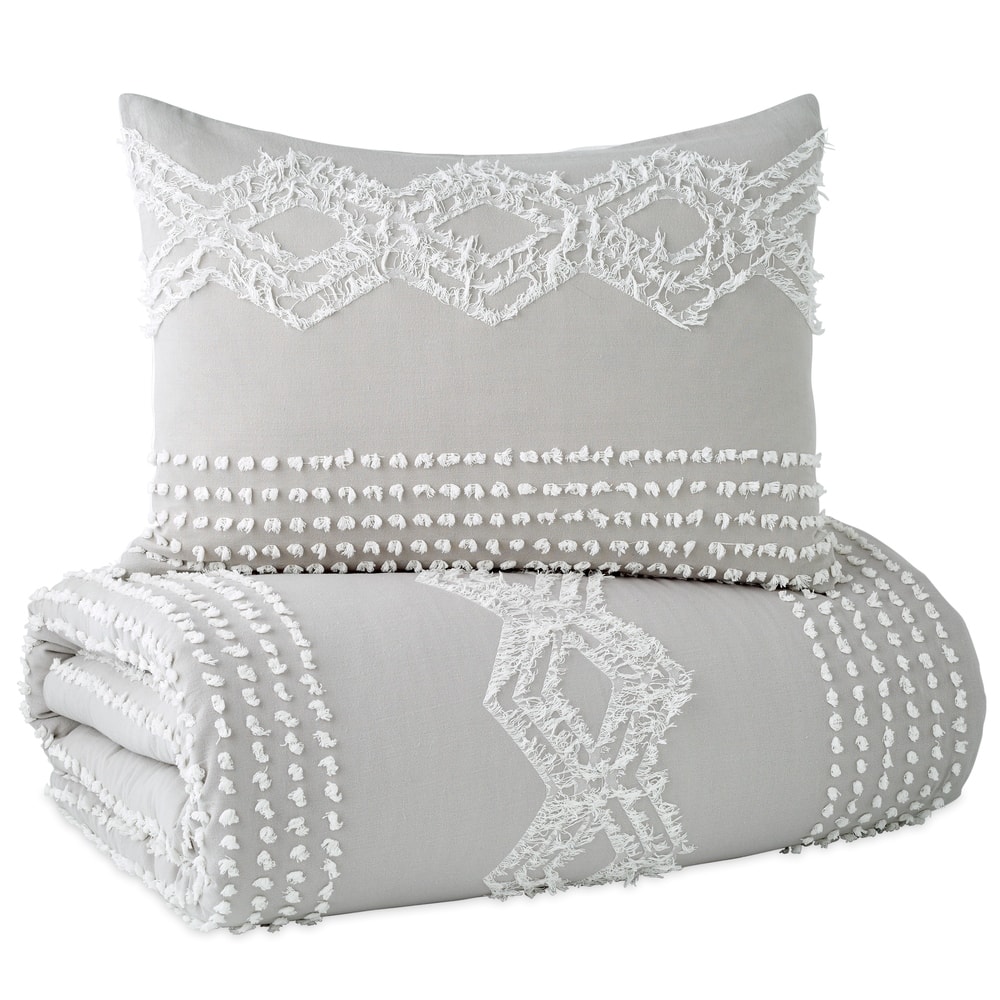 Porch & Den Midea Geometric Pattern Cotton Shams or Duvet Cover