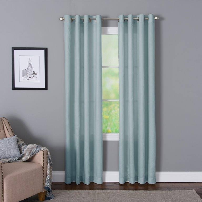 Miller Curtains Dalton Grommet Top Curtain Panel - 50"x 63" - Teal