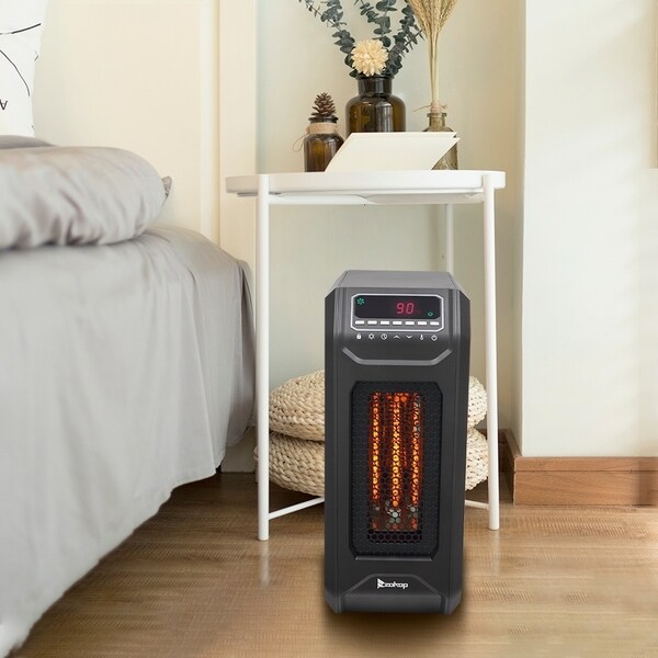 Space Heater, 750W/1500W Desk Infrared Heater for Office Desktop