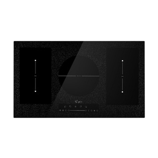 EMPAVA  36 in Electric Stove Induction Cooktop with 5 Heating Element 2 Flexi Bridge Booster Burners Smooth Surface in Black