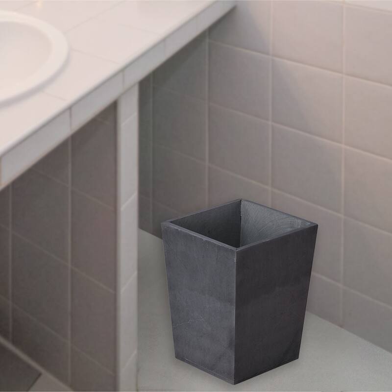 Creative Home Soapstone Wastebasket, Trash Can