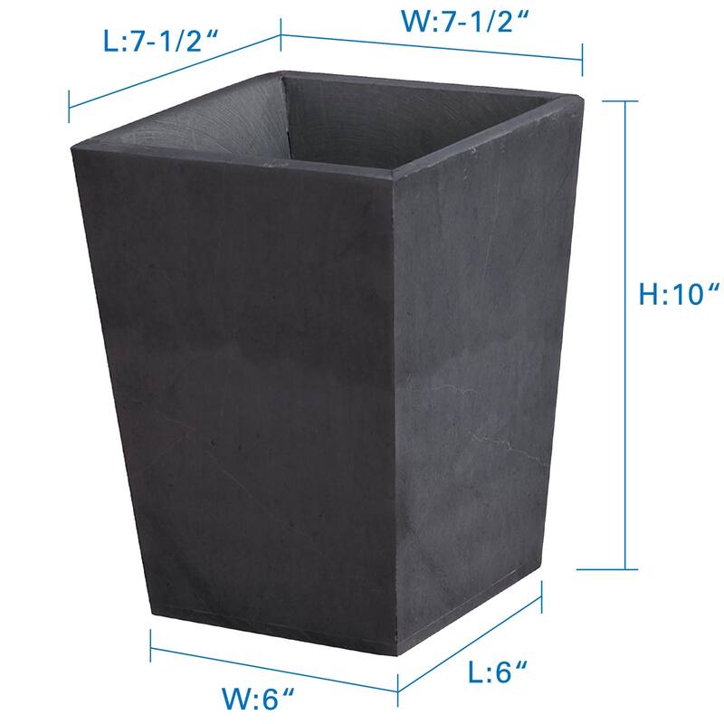 Creative Home Soapstone Wastebasket, Trash Can