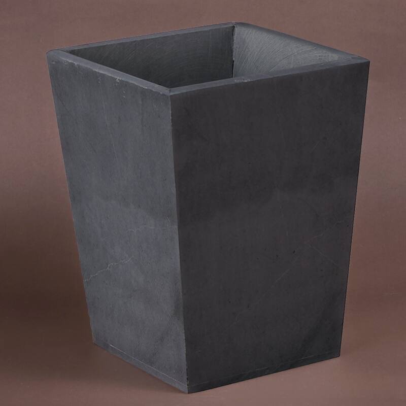 Creative Home Soapstone Wastebasket, Trash Can
