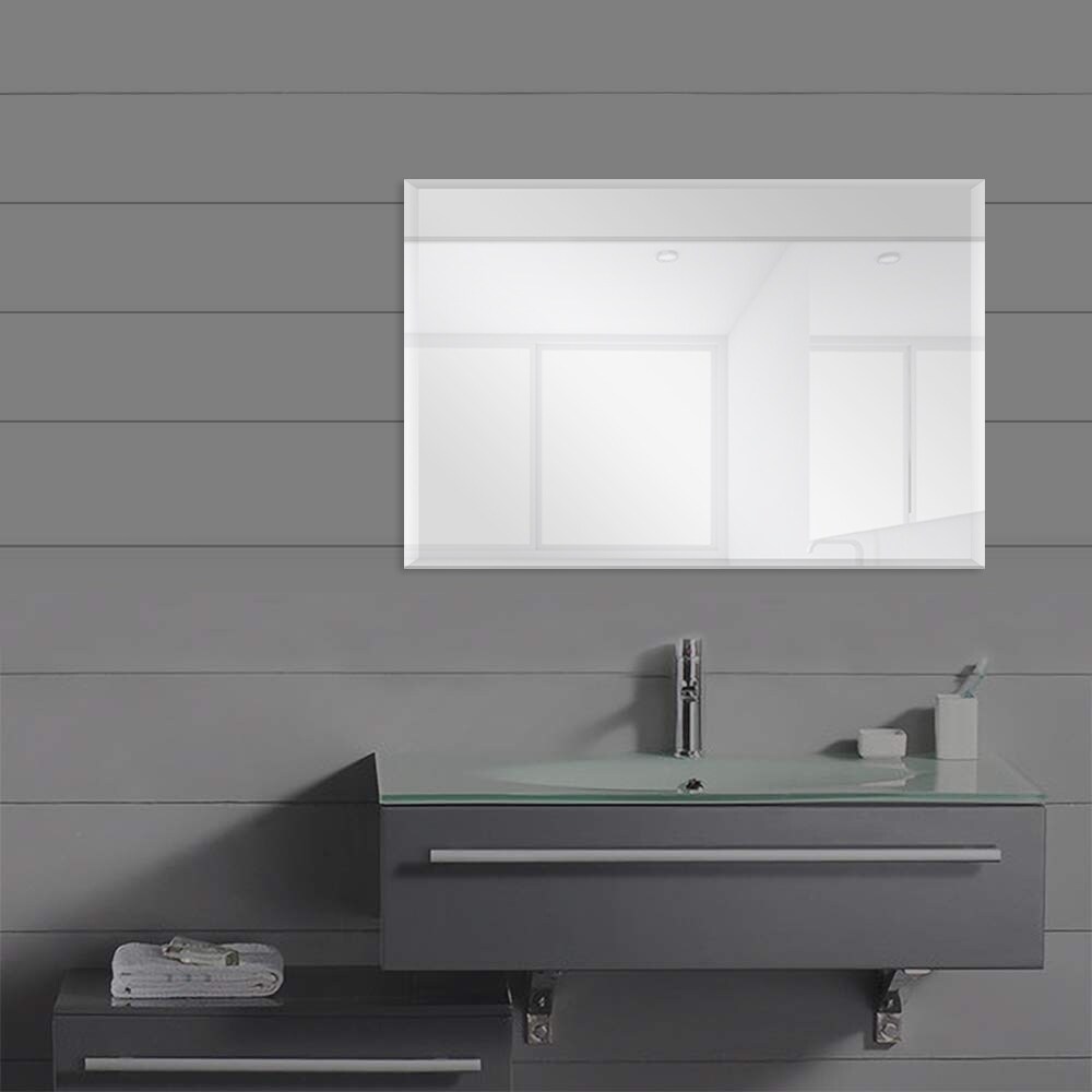 frameless vanity mirror