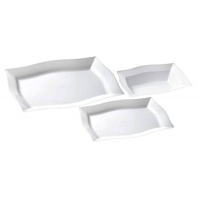Table To Go 50 Piece Salad Plate Set Ivory - 50 Piece