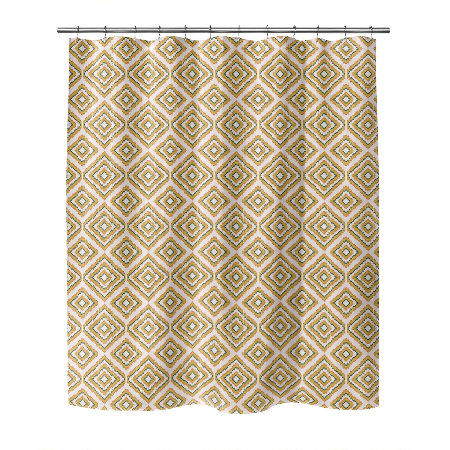 Shop Sumatra Mustard Yellow Shower Curtain By Kavka Designs On