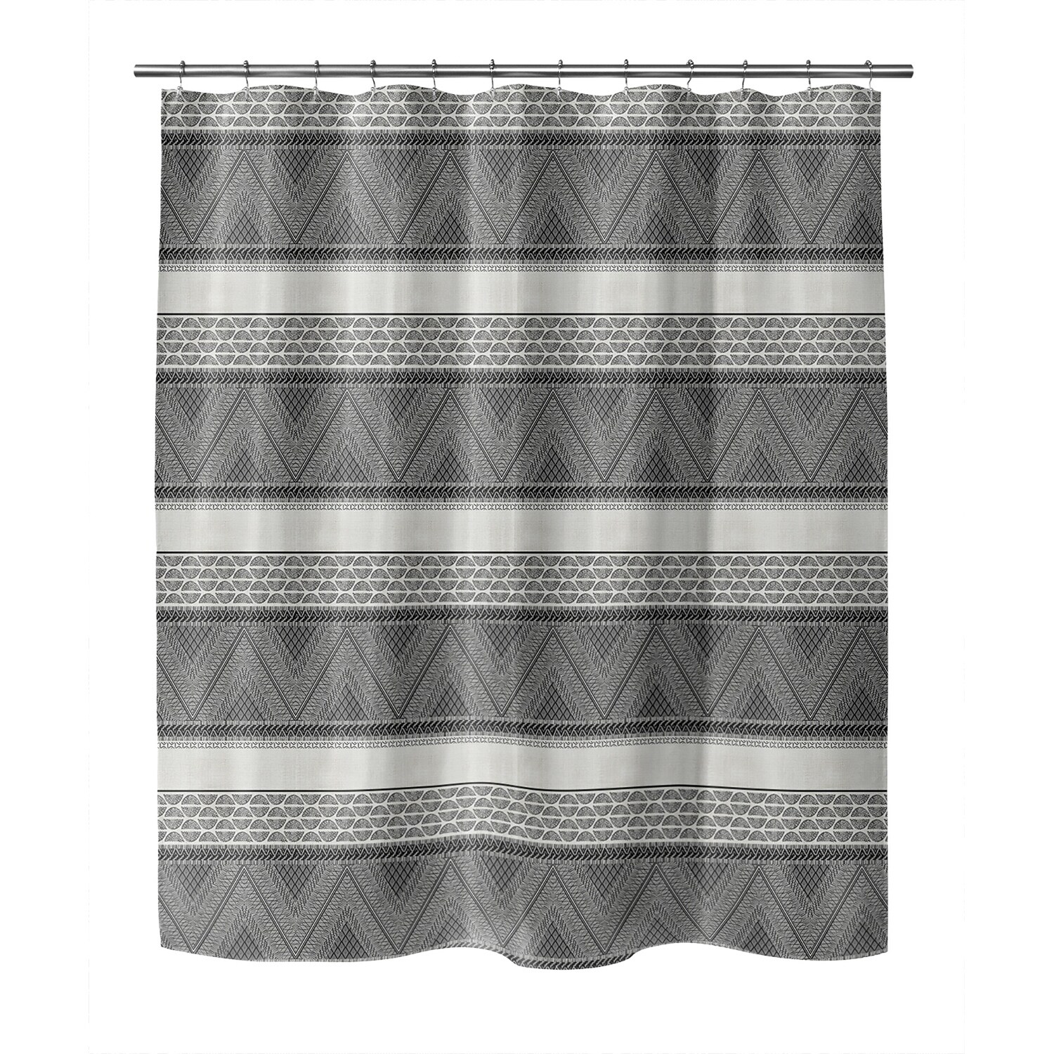 Artisan Tribal Bw Shower Curtain By Kavka Designs Overstock