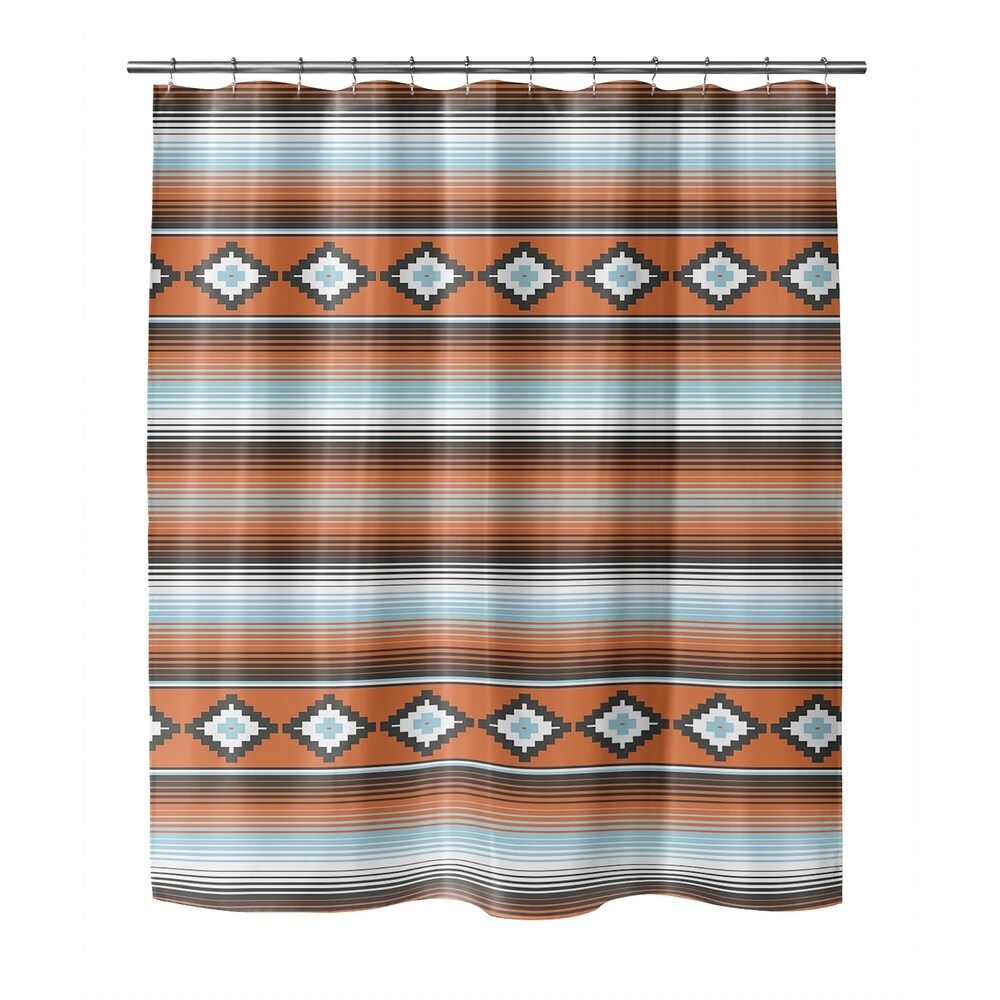 WABI SABI STRIPE BROWN Shower Curtain By Kavka Designs - On Sale - Bed Bath  & Beyond - 30497470