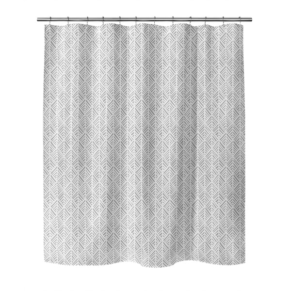 ABSTRACT LEAF GREY Shower Curtain by Kavka Designs - Overstock - 30497561