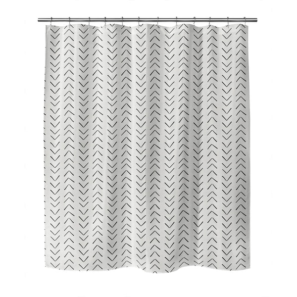 MUDCLOTH BIG ARROWS CREAM Shower Curtain by Kavka Designs - Overstock ...