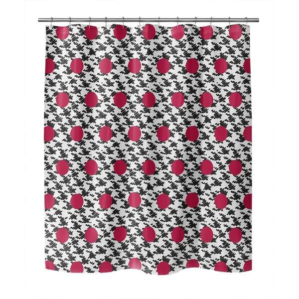 HARRIS BLACK AND RED Shower Curtain By Kavka Designs Bed Bath