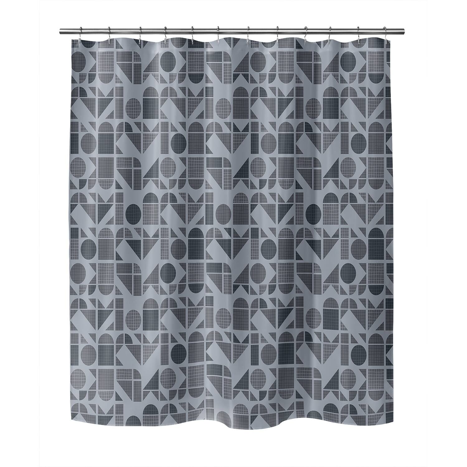 MODERNE DARK BLUE Shower Curtain By Kavka Designs Bed Bath & Beyond