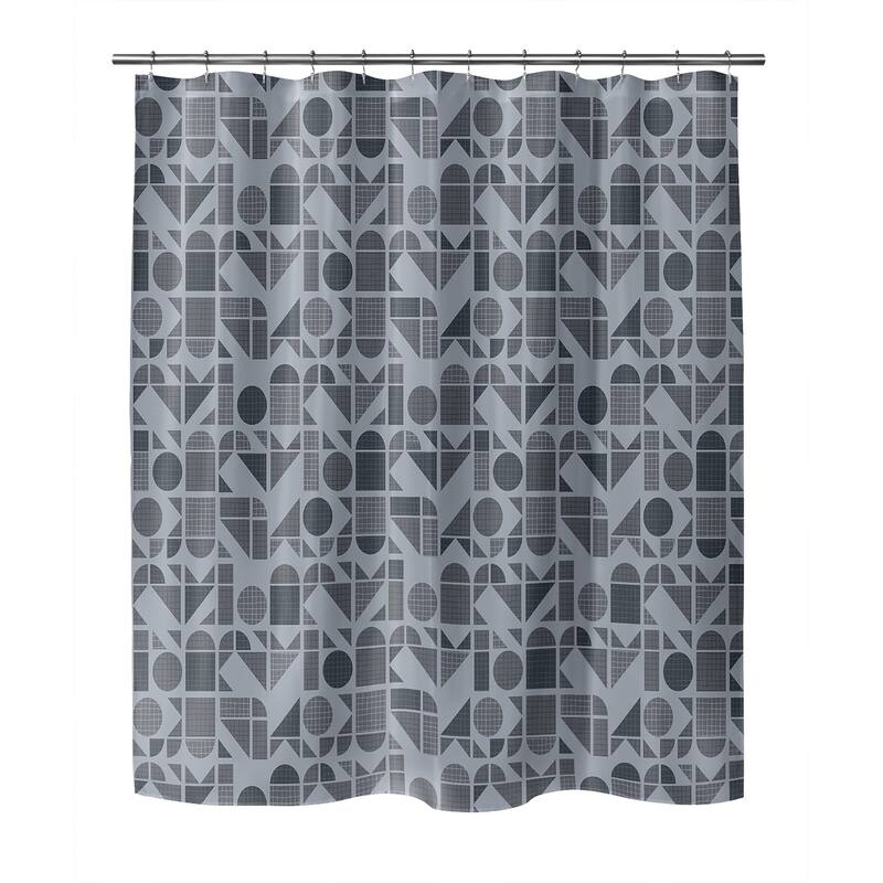 MODERNE DARK BLUE Shower Curtain By Kavka Designs Bed Bath & Beyond