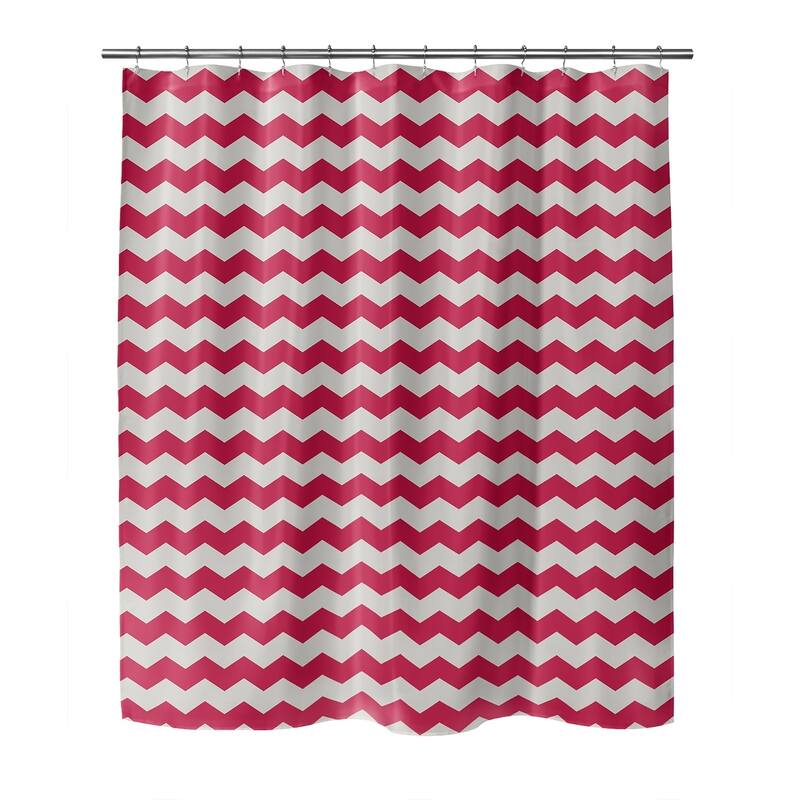 CHEV RED Shower Curtain By Kavka Designs Bed Bath & Beyond 30499937