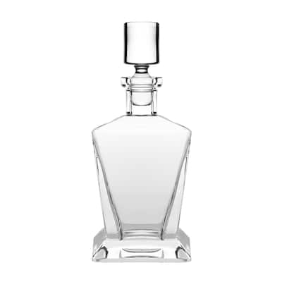 Majestic Gifts Inc European Glass Whiskey Decanter W/ Stopper-25oz