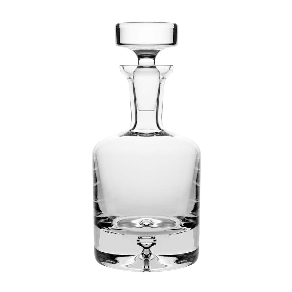 Majestic Gifts Inc European Glass Round Whiskey Decanter-Stopper-25oz