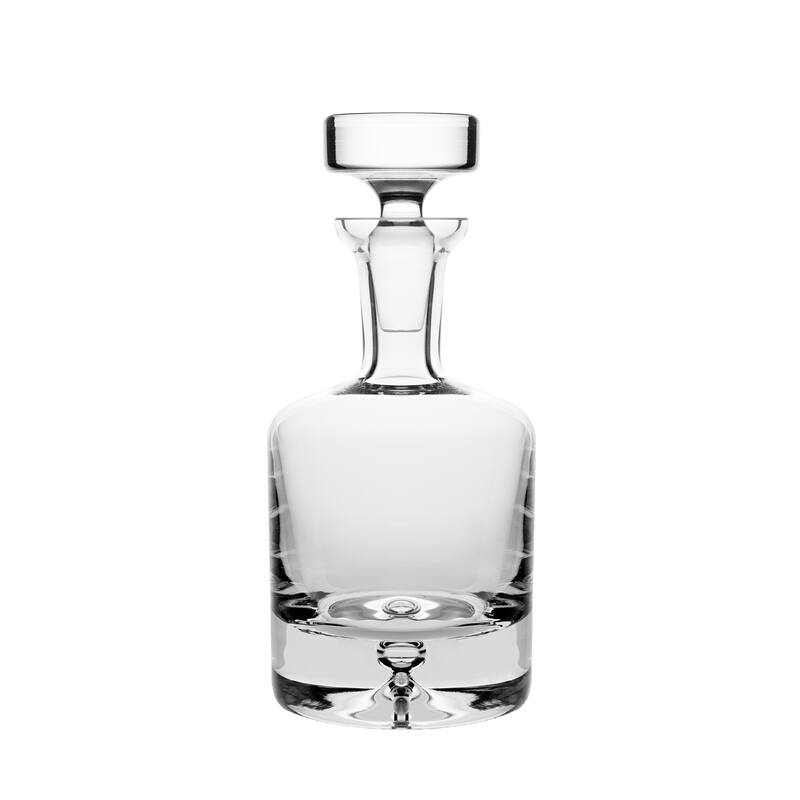 Majestic Gifts Inc European Glass Round Whiskey Decanter-Stopper-25oz