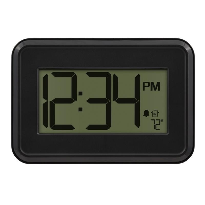 Acctim 13963 Vivo L.C.D Alarm Clock With Black Silicon Casing OUR 4ROBP 