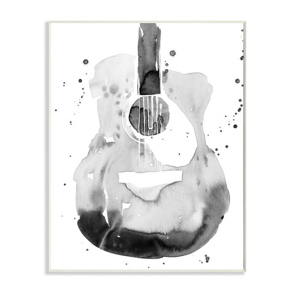 Shop Stupell Industries Acoustic Guitar Abstract Watercolor