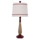 preview thumbnail 1 of 3, 25.5" Aged & Matte Vintage Red Finish Baseball Bat Table Lamp