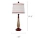 preview thumbnail 5 of 3, 25.5" Aged & Matte Vintage Red Finish Baseball Bat Table Lamp