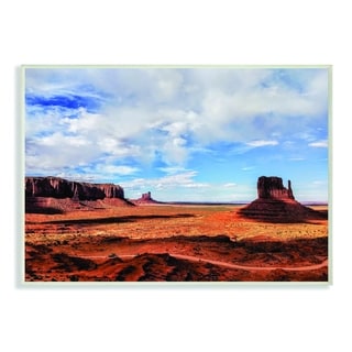 Stupell Utah Monument Valley Desert Landscape Photograph Wood Wall Art ...