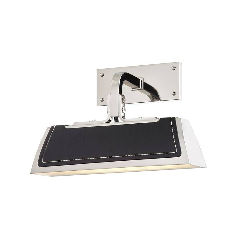 Holtsville 10-inch Burnished Nickel and Black Wall Sconce
