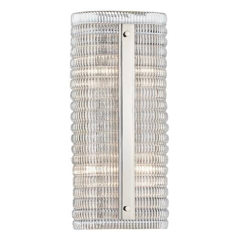Athens 4-light Polished Nickel Wall Sconce, Clear Glass