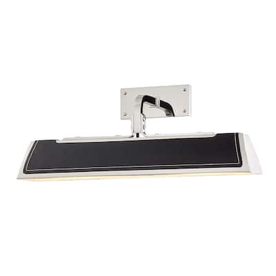 Holtsville 18-inch Burnished Nickel and Black Wall Sconce