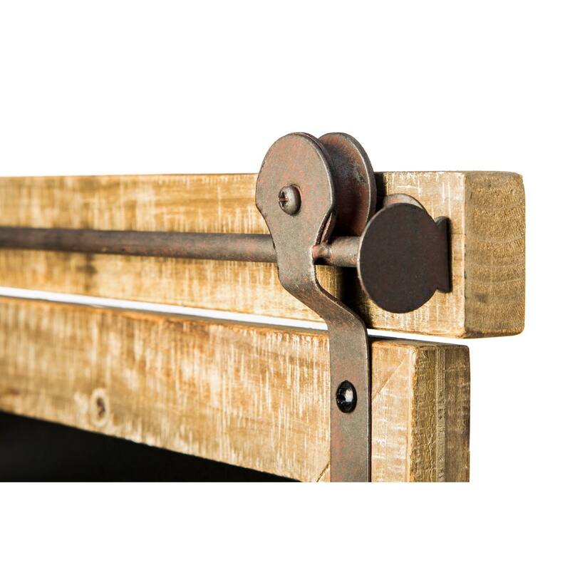 16-inch x 29-inch Wood and Metal Framed Chalkboard