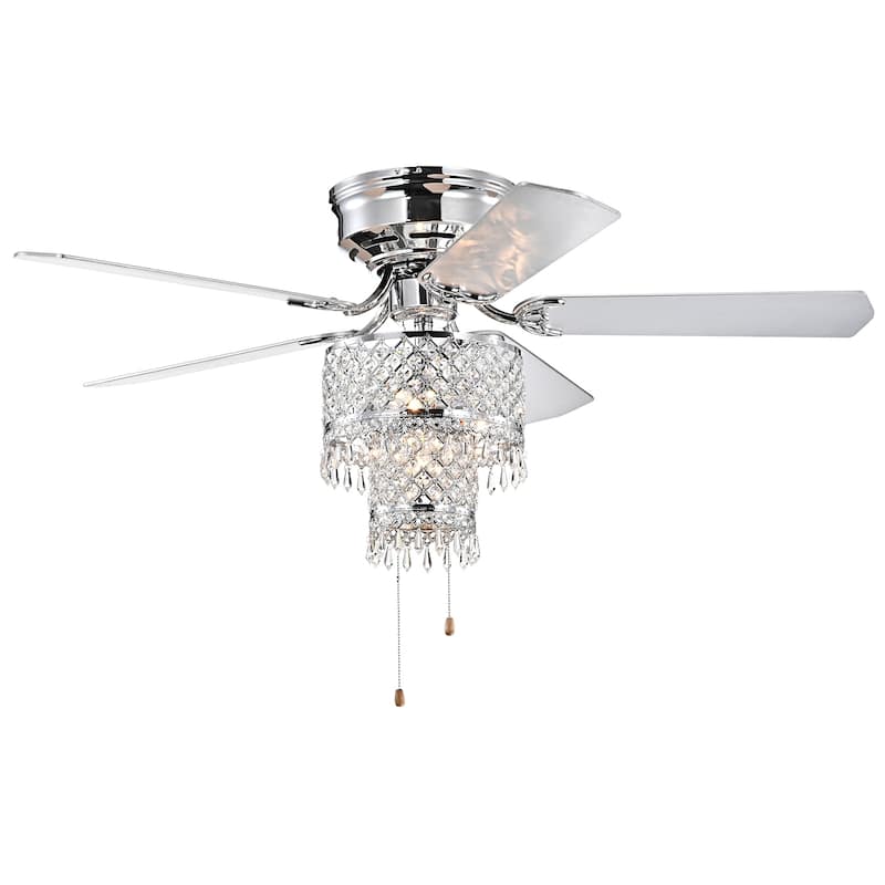 Silver Orchid Lawrence Pull-chain Ceiling Fan