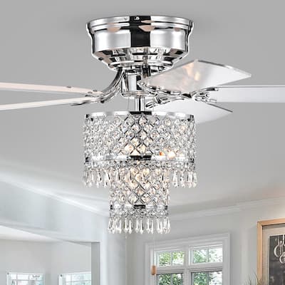 Silver Orchid Lawrence Pull-chain Ceiling Fan