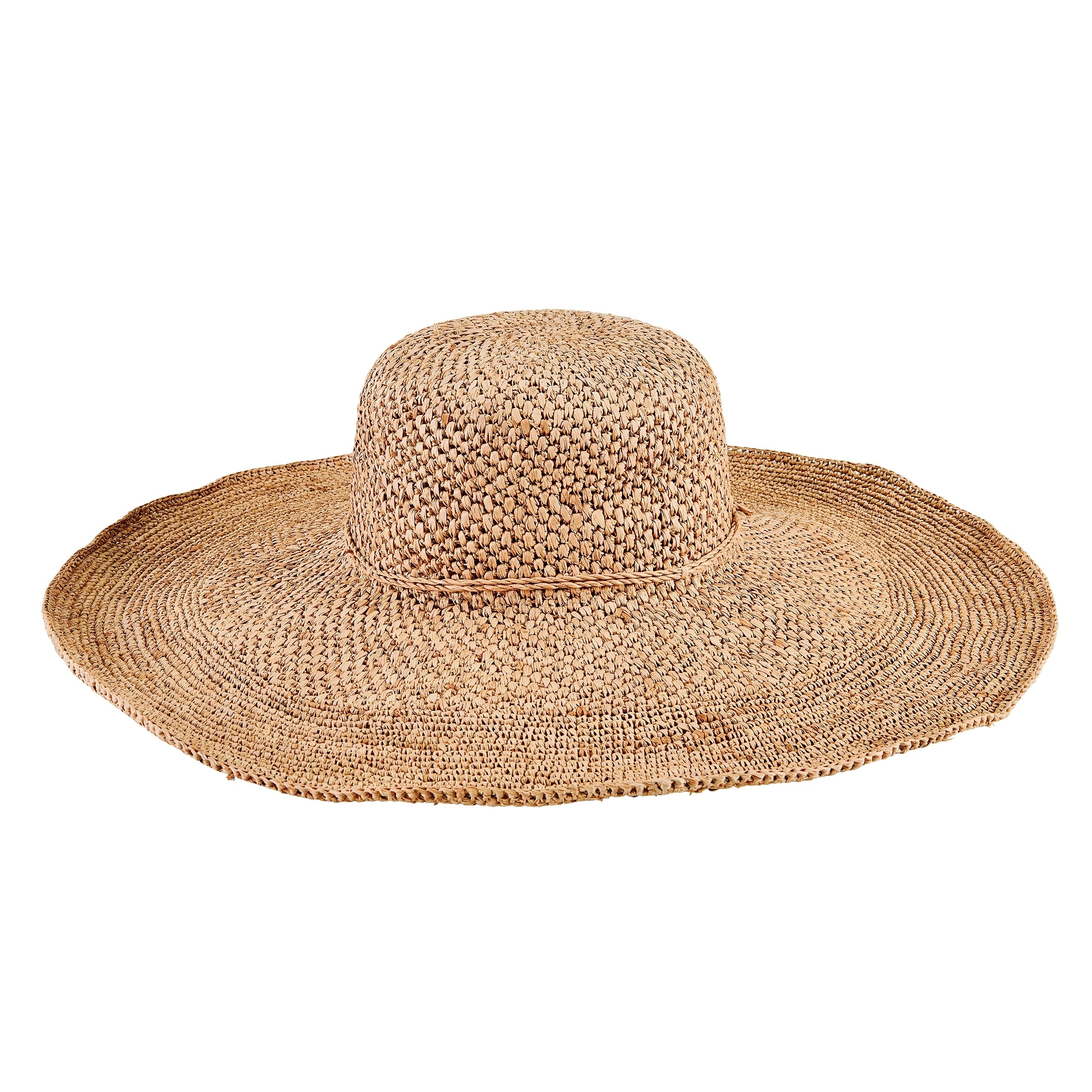 raffia wide brim hat