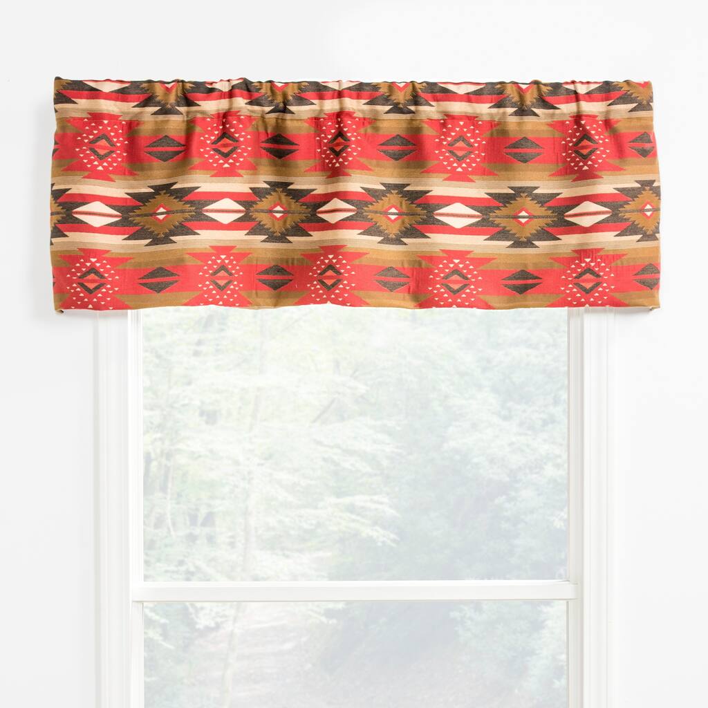 Aztec tailored valance