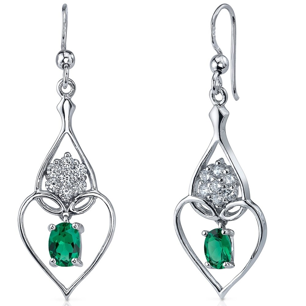 Emerald, Dangling Earrings | Find Great Jewelry Deals Shopping at 
