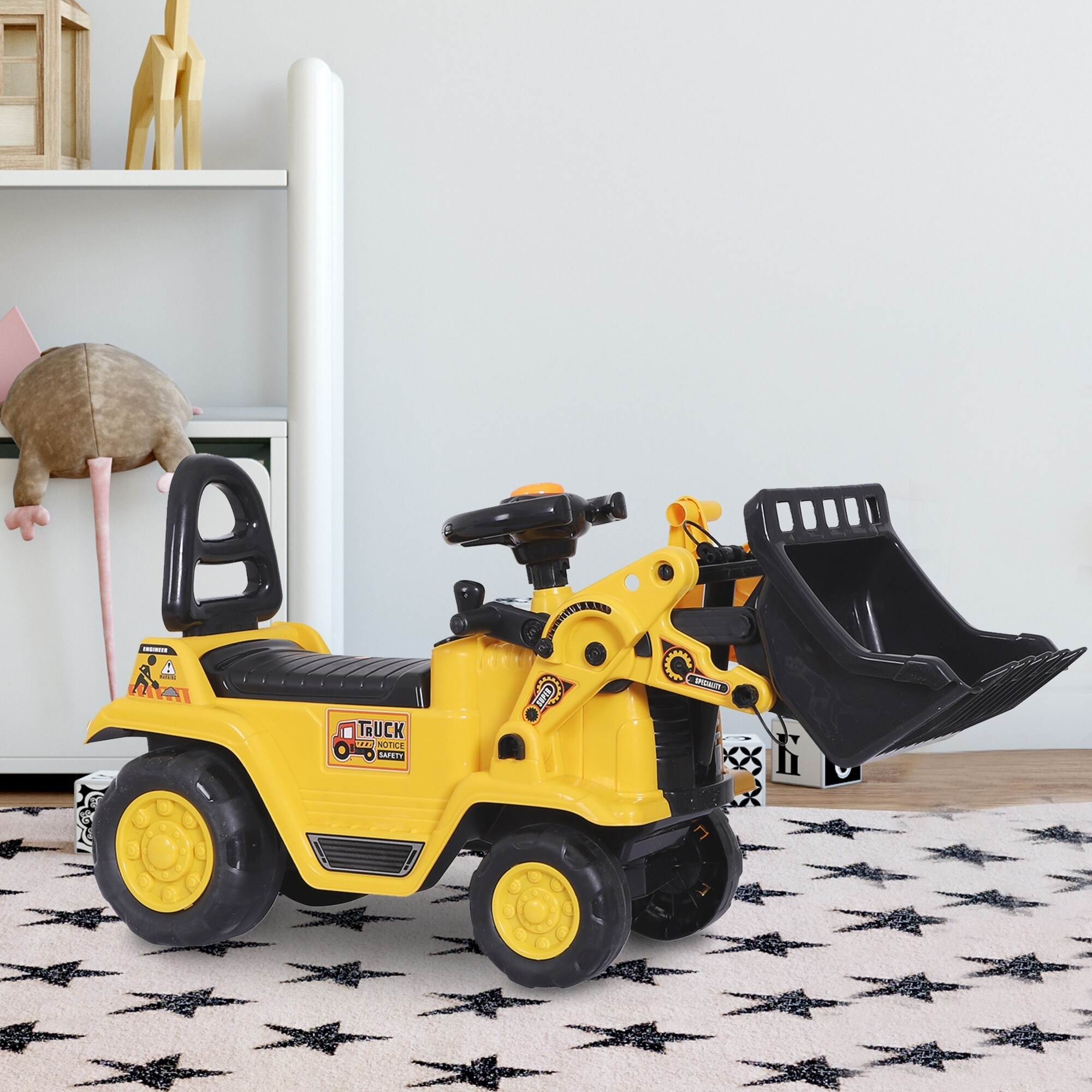 toy diggers and tractors